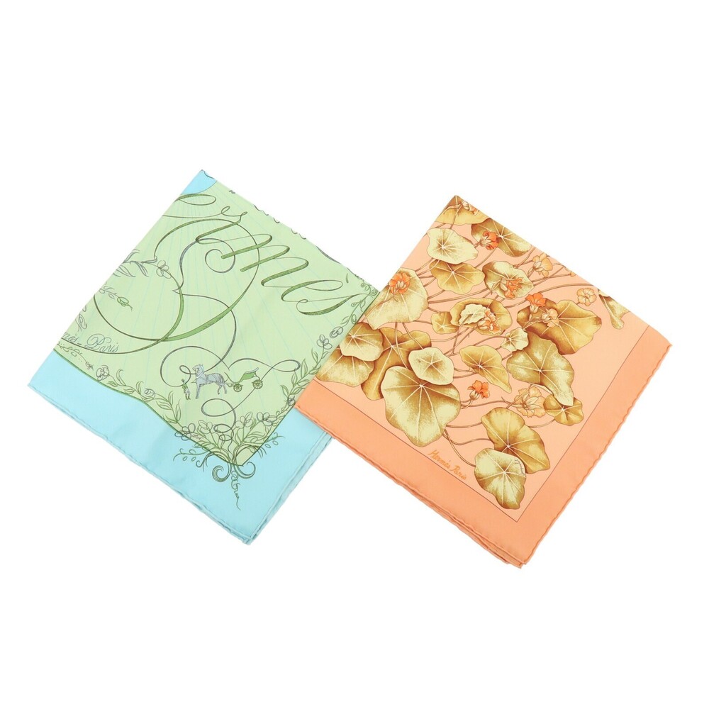 Hermes Carré 45 Les Capucines 100% Silk